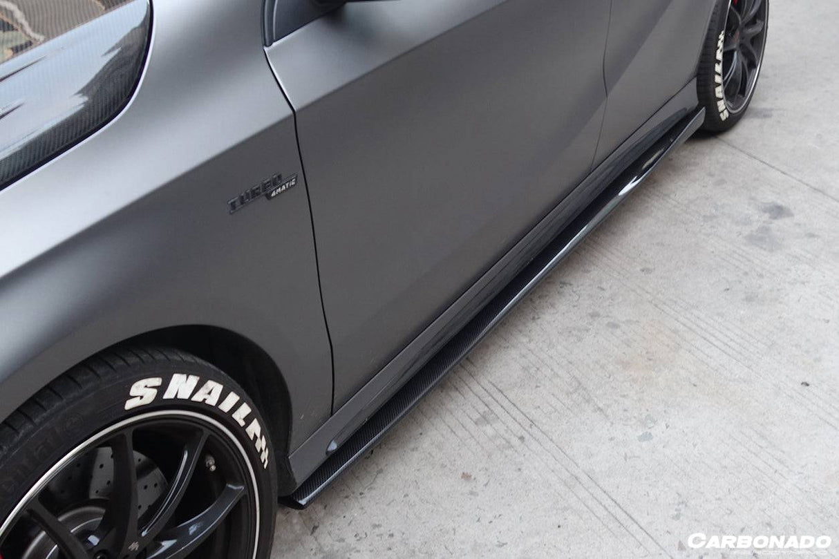 2016-2018 Mercedes Benz W176 A45 AMG RZS Style Carbon Fiber Side Skirts