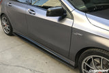 2016-2018 Mercedes Benz W176 A45 AMG RZS Style Carbon Fiber Side Skirts