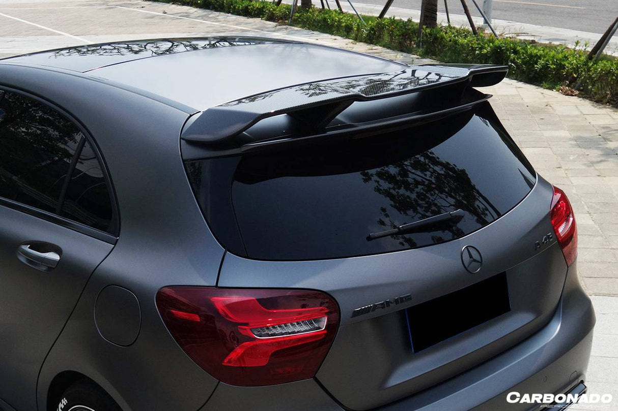 2016-2018  Mercedes Benz  W176 A Class A250 A200 A45 AMG CARBON FIBER ROOF WING SPOILER