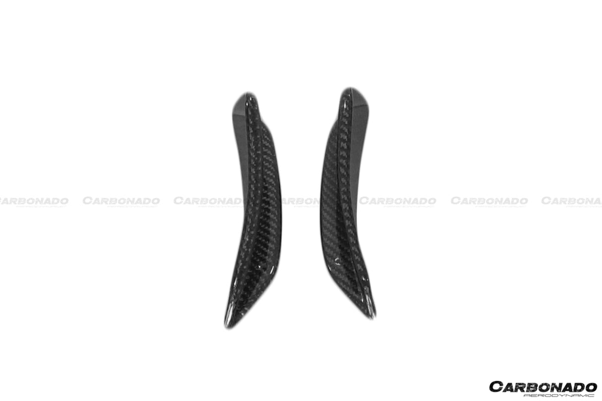 2016-2018  Mercedes Benz  W176 A45 AMG BKSS Style Carbon Fiber Front Bumper Canards