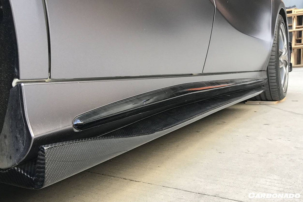 2016-2018 Mercedes Benz W176 A45 AMG RZS Style Carbon Fiber Side Skirts