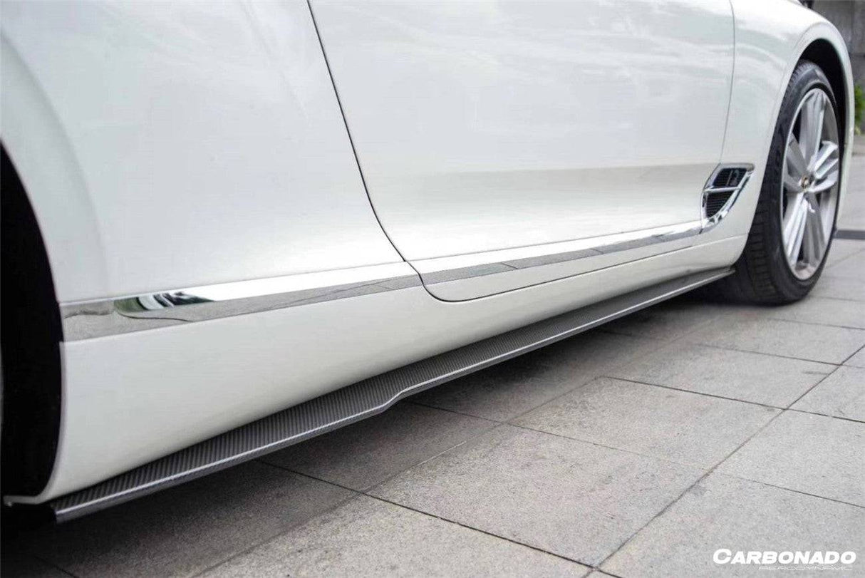 2019-2024 Bentley Continental GT   GTC Editon Style Dry Carbon Fiber Side Skirts