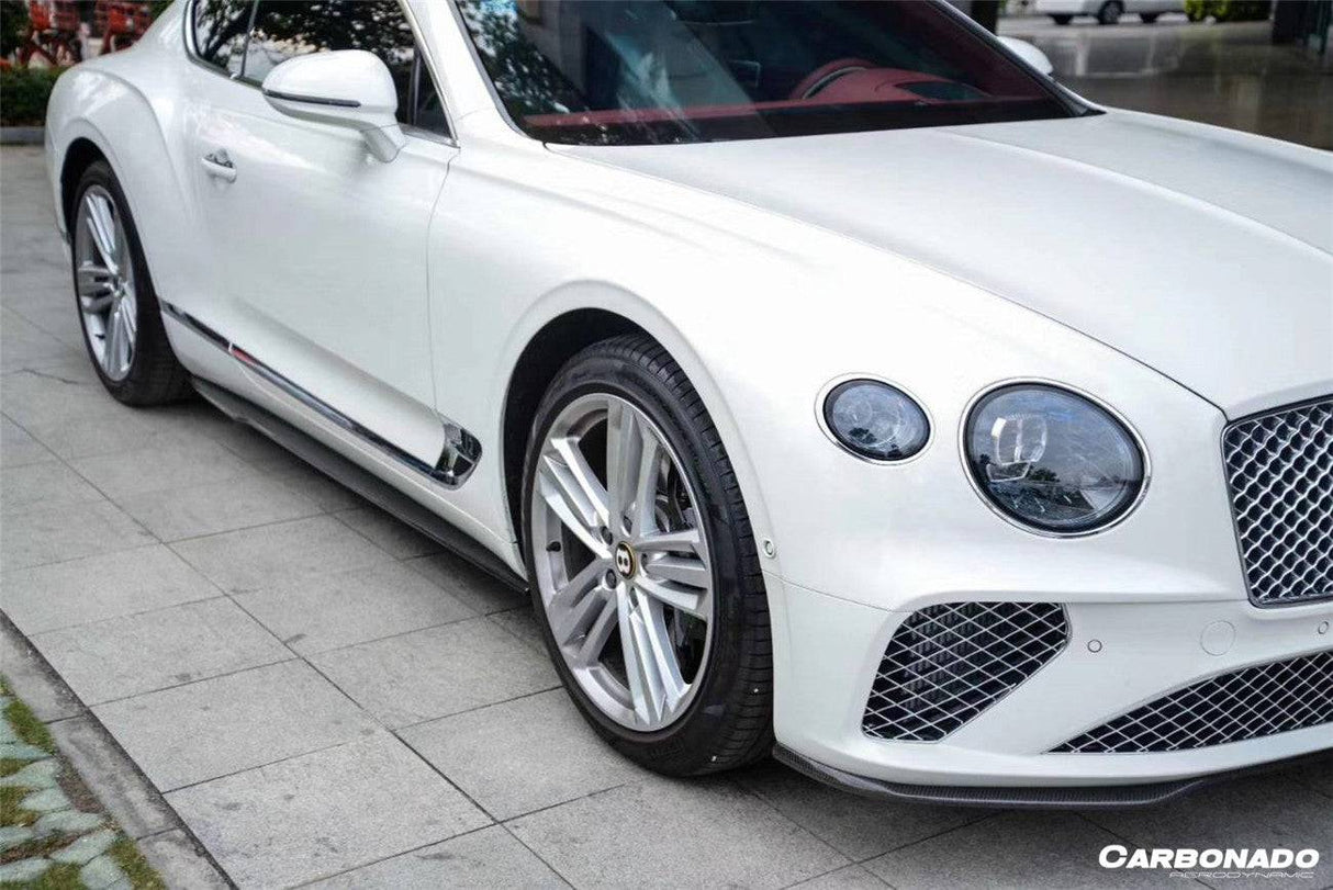 2019-2024 Bentley Continental GT   GTC Editon Style Carbon Fiber Front Lip