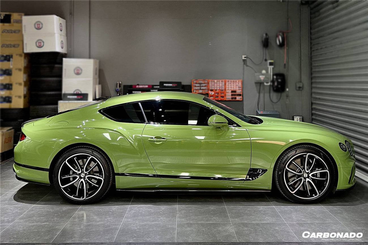 2019-2024 Bentley Continental GT   GTC Editon Style Dry Carbon Fiber Side Skirts