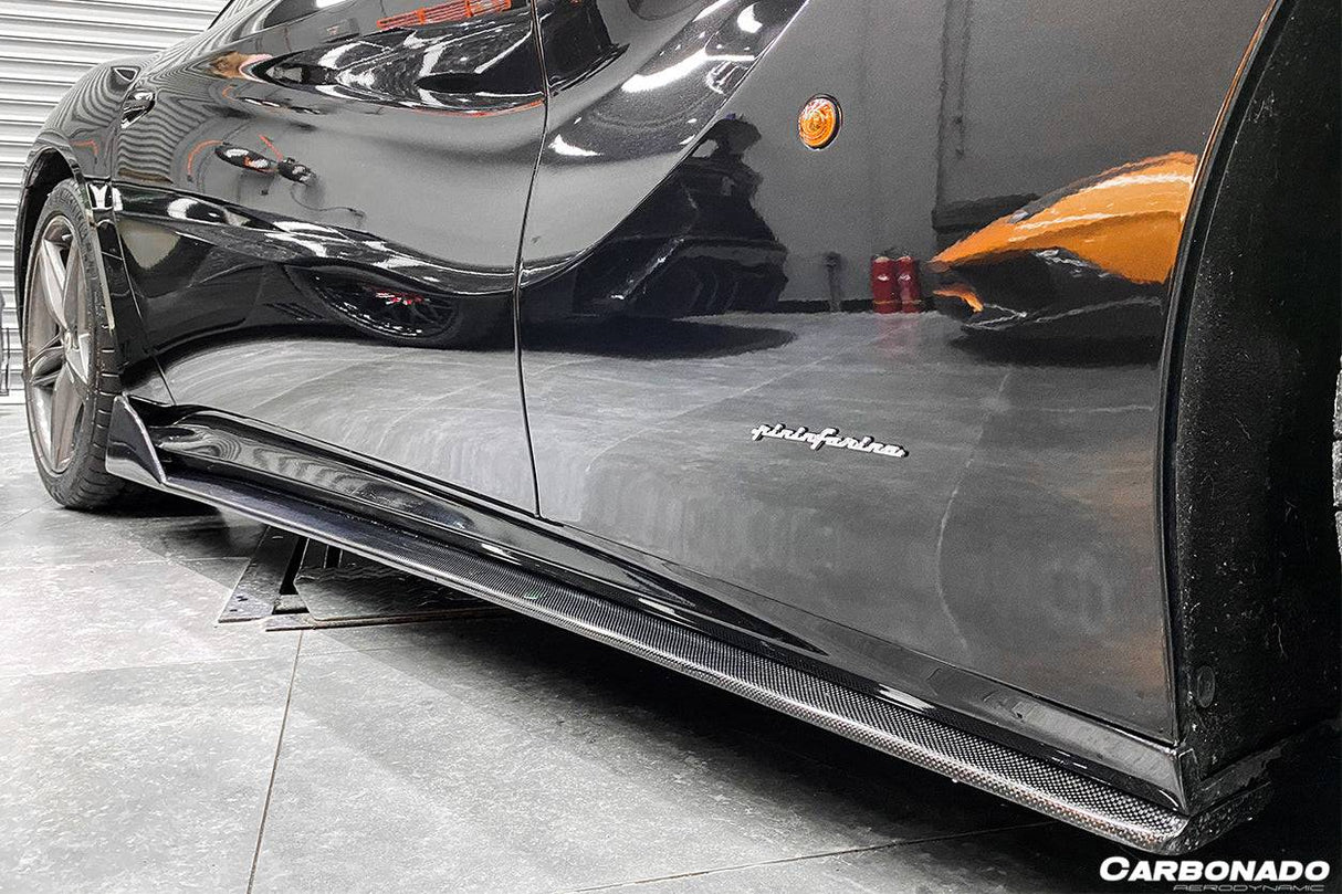 2012-2017 Ferrari F12 Berlinetta DC Style Carbon Fiber Side Skirts