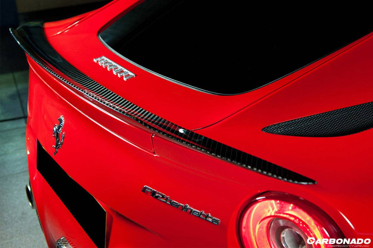 2012-2017 Ferrari F12 Berlinetta RS Style Carbon Fiber Trunk Spoiler