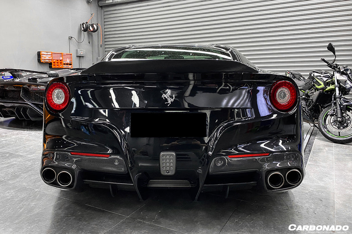 2012-2017 Ferrari F12 Berlinetta DC Style Carbon Fiber Trunk Spoiler