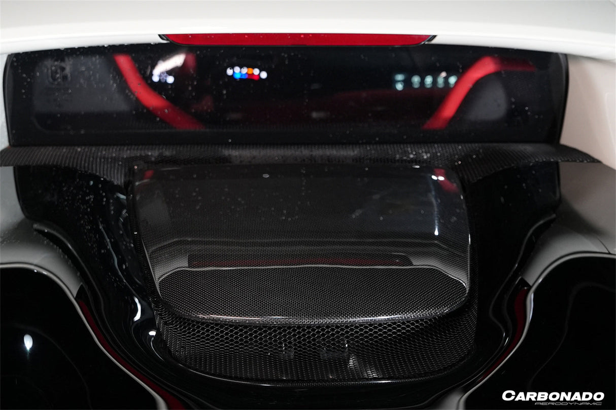 2022-2026 Ferrari 296 GTB OEM Style Dry Carbon Fiber Engine Hood Cover