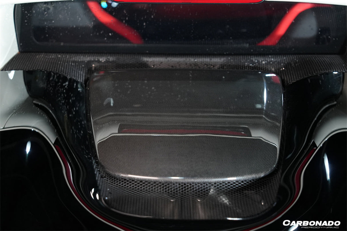 2022-2026 Ferrari 296 GTB OEM Style Dry Carbon Fiber Engine Hood Cover