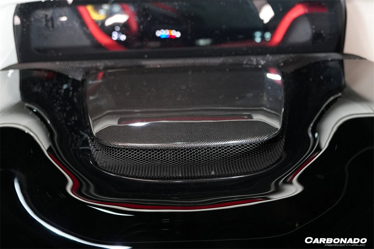 2022-2026 Ferrari 296 GTB OEM Style Dry Carbon Fiber Engine Hood Cover