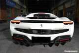 2022-UP Ferrari 296 GTB And GTS OE Style Carbon Fiber Rear Diffuser