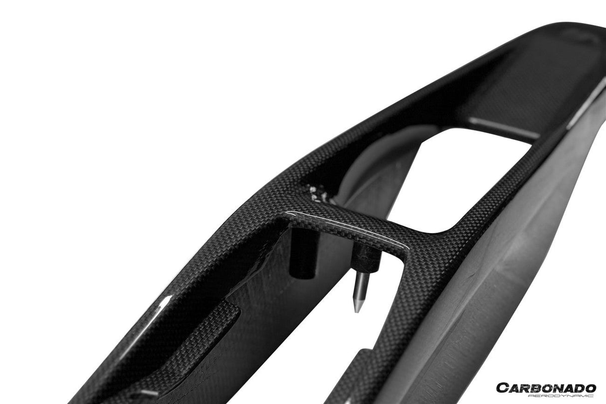 2022-UP Ferrari 296 GTB GTS OE Style Dry Carbon Fiber center control surround panel rear end