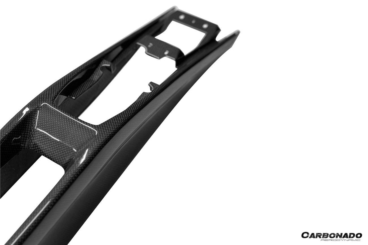 2022-UP Ferrari 296 GTB GTS OE Style Dry Carbon Fiber center control surround panel rear end