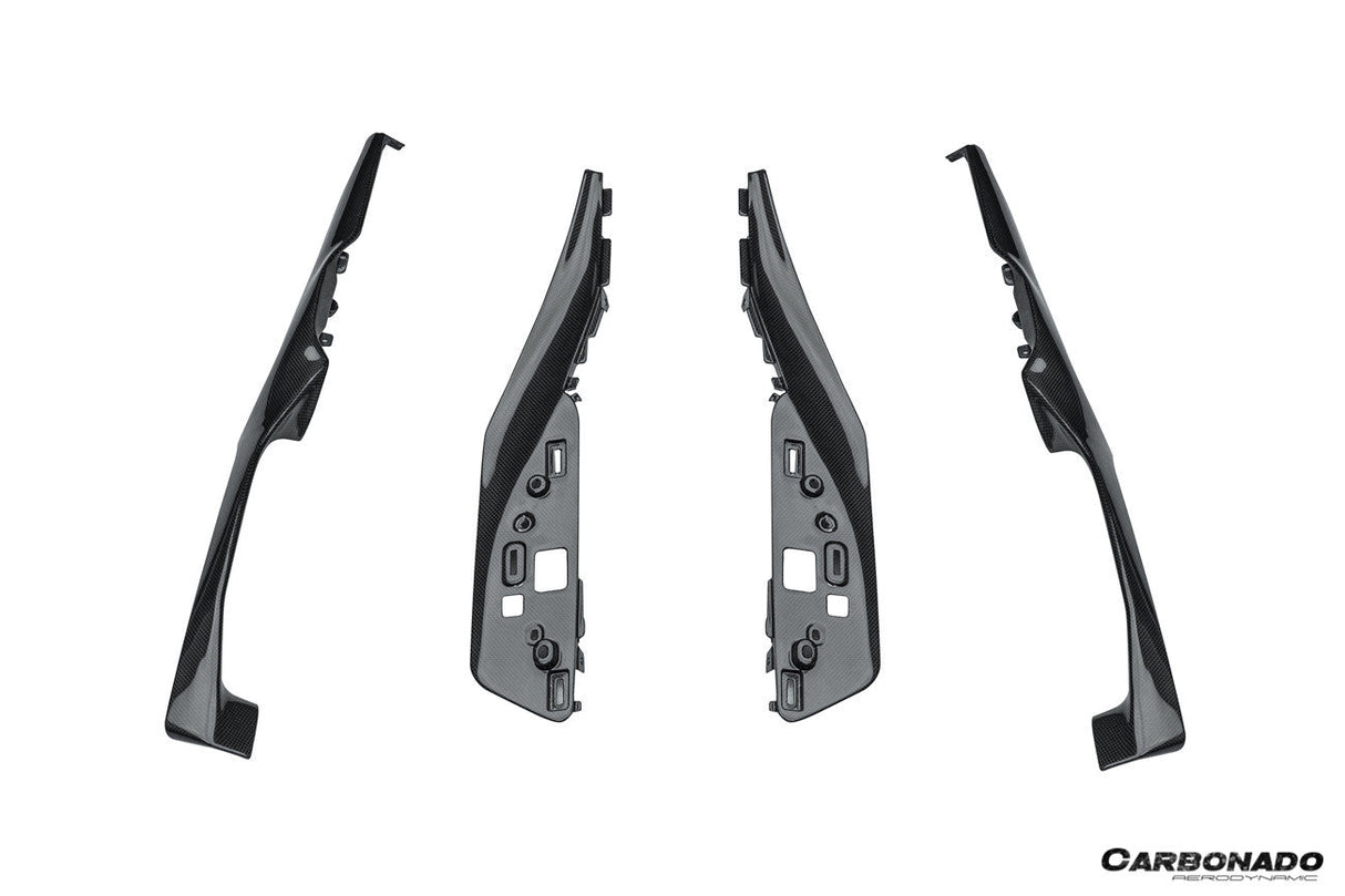2022-UP Ferrari 296 GTB & GTS OE Style Dry Carbon Fiber center control surround panel Front end