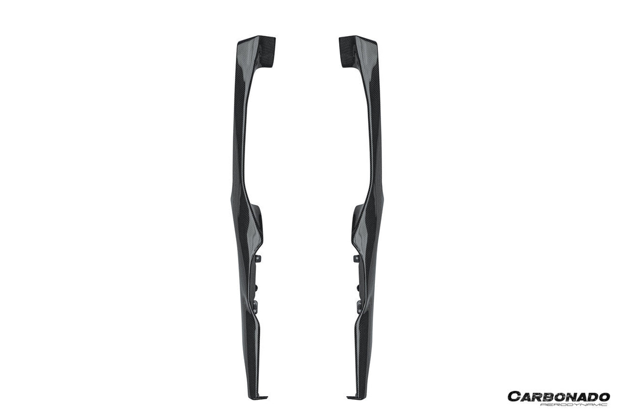 2022-UP Ferrari 296 GTB & GTS OE Style Dry Carbon Fiber center control surround panel Front end
