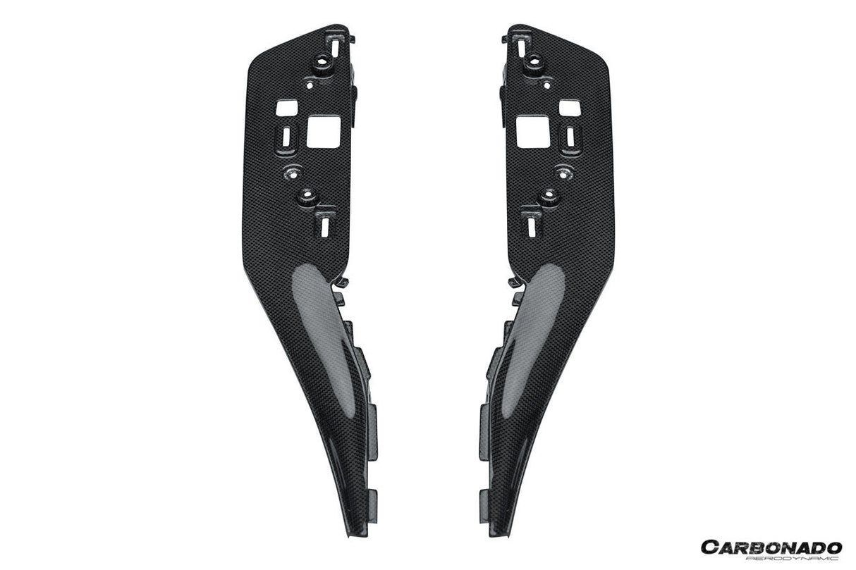2022-UP Ferrari 296 GTB & GTS OE Style Dry Carbon Fiber center control surround panel Front end