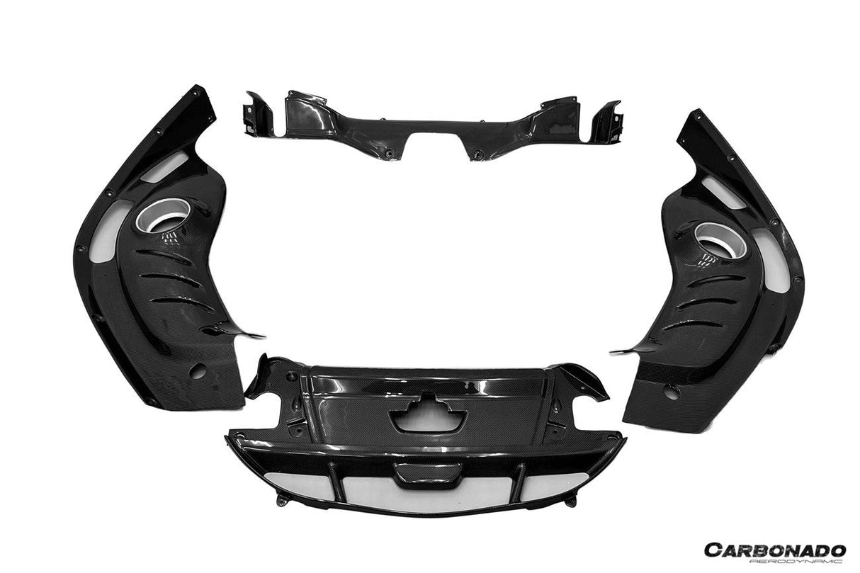2022-UP Ferrari 296 GTB OE Style Dry Carbon Fiber Engine Bay Panel Replacement  Kits 4pcs