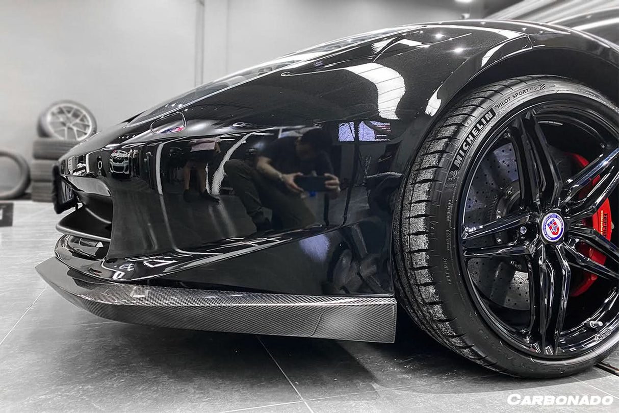2010-2015 Ferrari 458 Italia and Spider Carbon Fiber Front Lip Carbonado (AP)