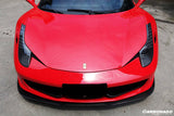 2010-2015 Ferrari Carbon Fiber Front Lip Carbonado (OE) Fits: 458 Italia and Spider