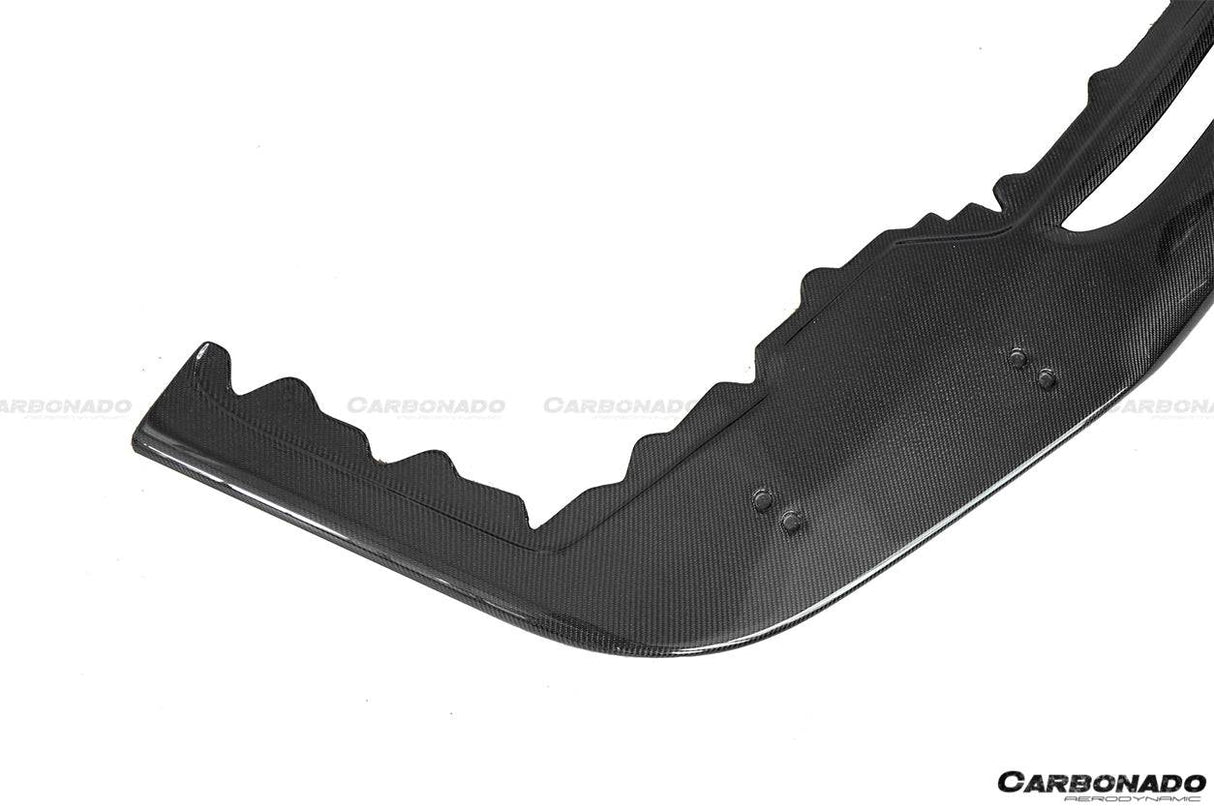 2010-2015 Ferrari Carbon Fiber Front Lip Carbonado (OE) Fits: 458 Italia and Spider
