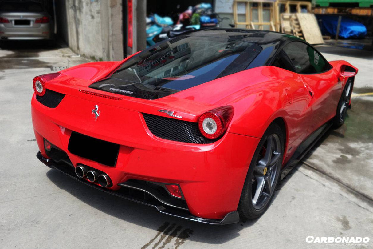 2010-2015 Ferrari Carbon Fiber Full Lip Body Kit Carbonado (AV) Fits: 458 Italia and Spider