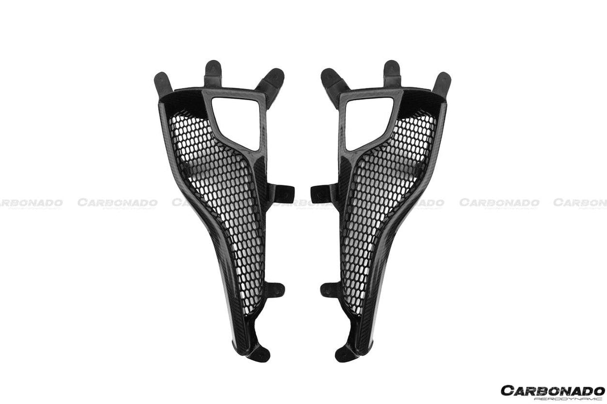 2010-2015 Ferrari Carbon Fiber  Brake Lights Covers Carbonado (OE) Fits: 458 Italia and Spider