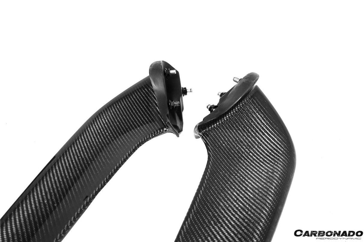 2010-2015 Ferrari Carbon Fiber Front Bumper Canards Carbonado (OE) Fits: 458 Italia and Spider