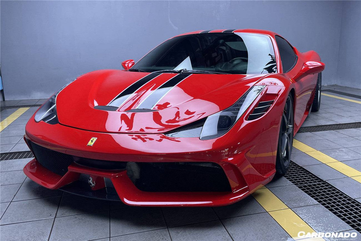 2010-2015 Ferrari Carbon Fiber Hood Carbonado (OE) Fits: 458 Italia and Spider