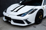 2010-2015 Ferrari Carbon Fiber Hood Carbonado (OE) Fits: 458 Italia and Spider
