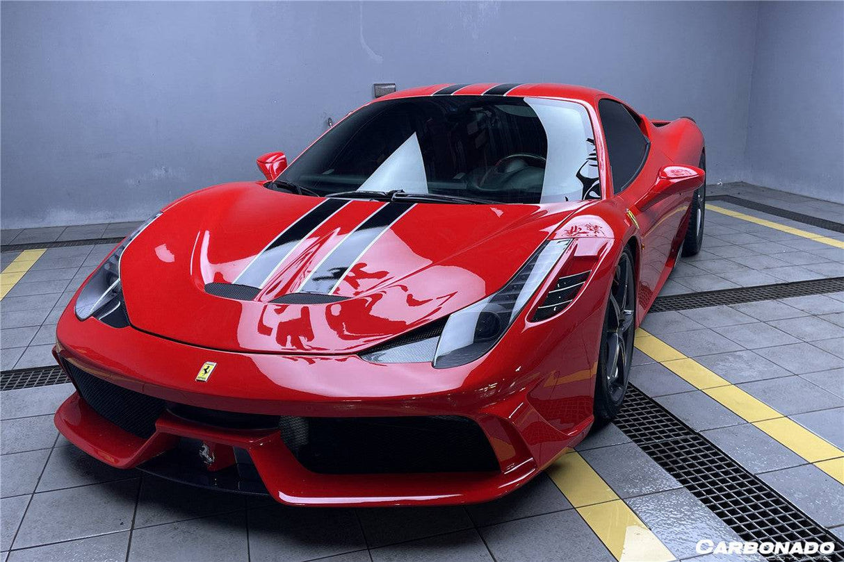 2010-2015 Ferrari Carbon Fiber Hood Carbonado (OE) Fits: 458 Italia and Spider