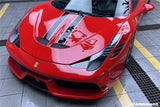 2010-2015 Ferrari Carbon Fiber Hood Carbonado (OE) Fits: 458 Italia and Spider