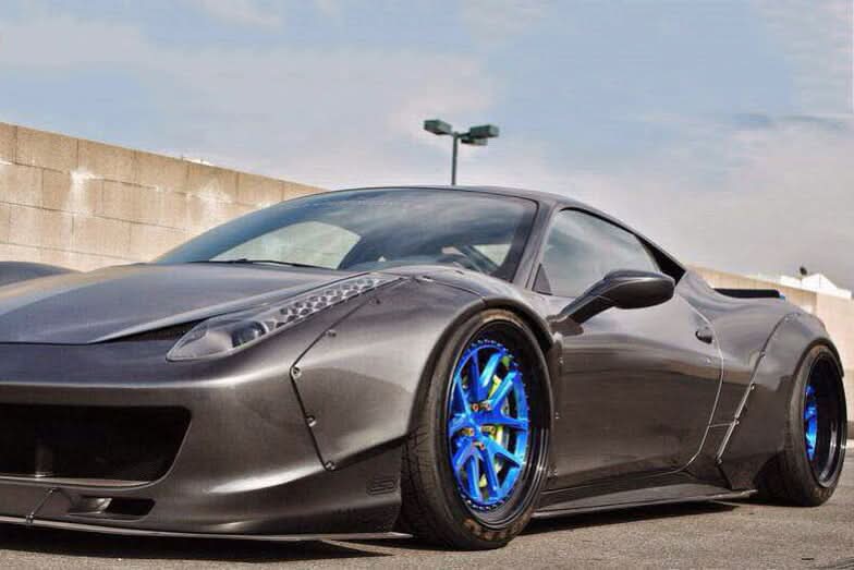 2010-2015 Ferrari 458 Italia and Spider Partial Carbon Fiber Aero Full Body Kit Carbondo (DE)