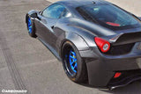 2010-2015 Ferrari Carbon Fiber Wide Fender Flare Carbonado (DE) Fits: 458 Italia and Spider