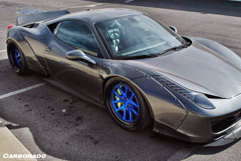 2010-2015 Ferrari Carbon Fiber Full Wide Body Kit Carbonado (DE) Fits: 458 Italia and Spider