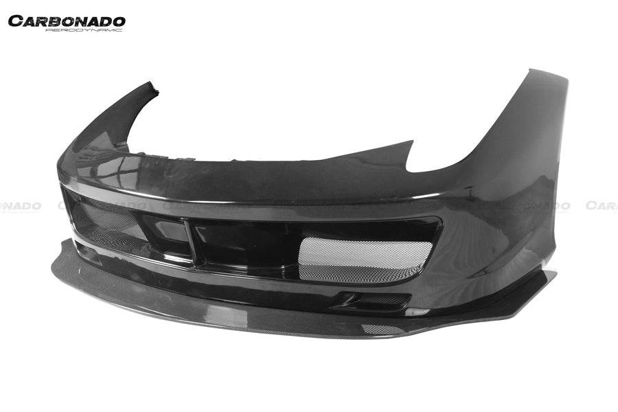 2010-2015 Ferrari Carbon Fiber Front Bumper with Lip Carbonado (Speciale) Fits: 458 Italia and Spider