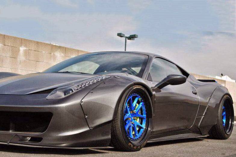 2010-2015 Ferrari Carbon Fiber Wide Fender Flare Carbonado (DE) Fits: 458 Italia and Spider