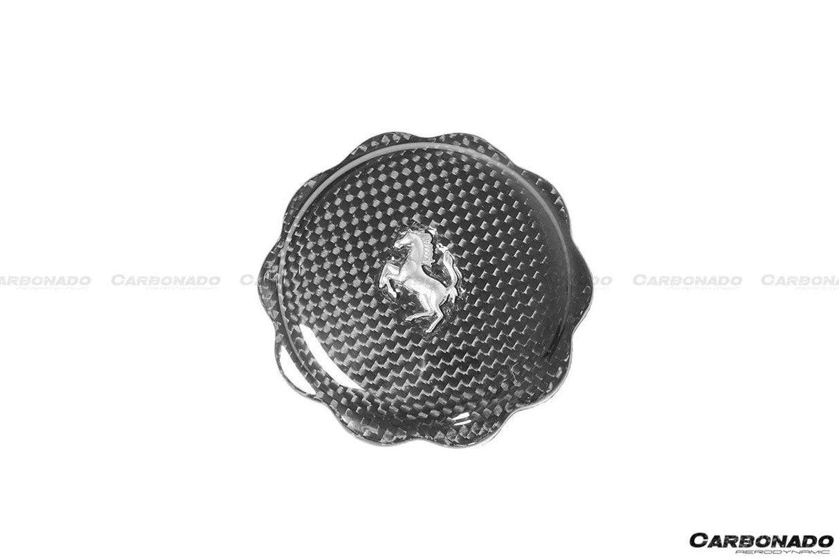2010-2023 Ferrari (ALL MODELS) Dry Carbon Fiber Oil Cap Cover