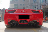2010-2015 Ferrari 458 Coupe Spider OE Style Carbon Fiber Rear Diffuser