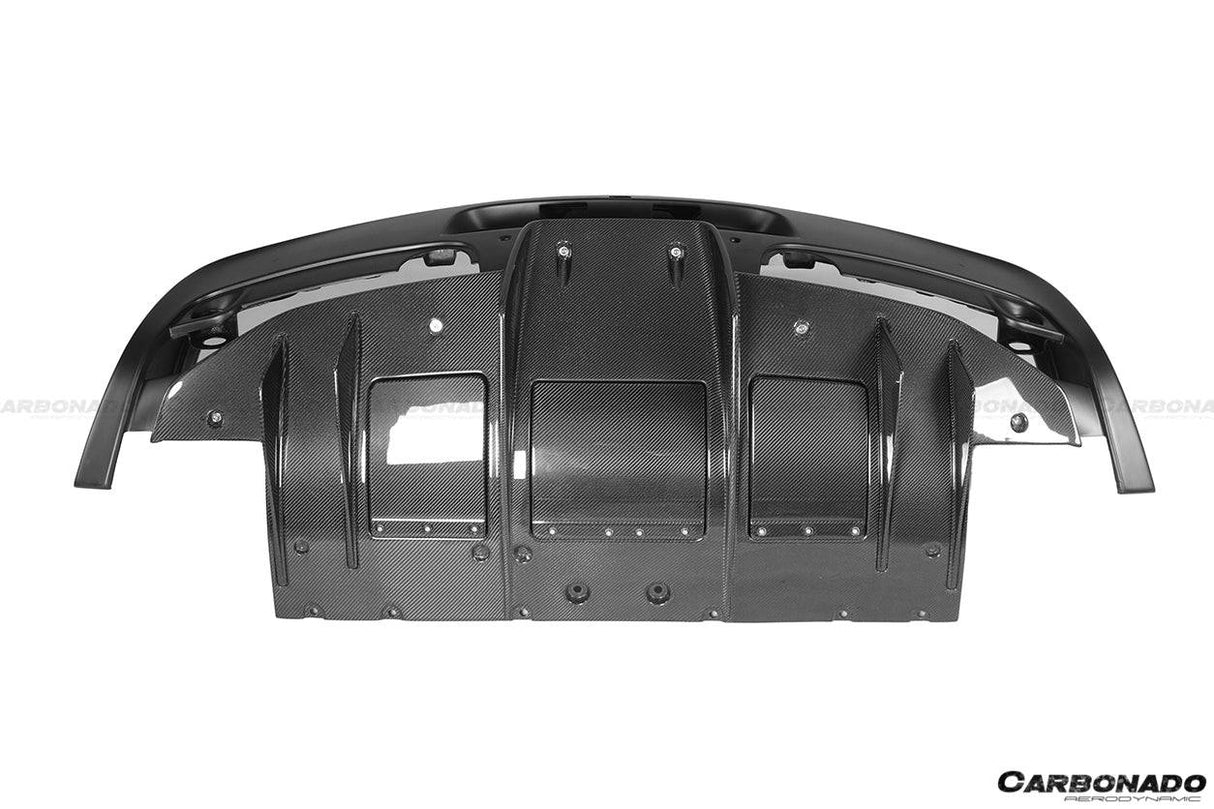 2010-2015 Ferrari Carbon Fiber Rear Bumper With Diffuser Carbonado (Speciale) Fits: 458 Italia and Spider, 458 Speciale