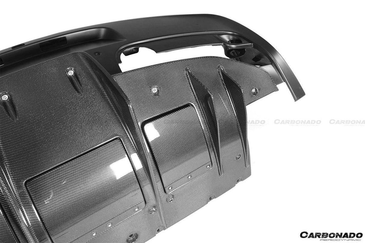 2010-2015 Ferrari Carbon Fiber Rear Bumper With Diffuser Carbonado (Speciale) Fits: 458 Italia and Spider, 458 Speciale