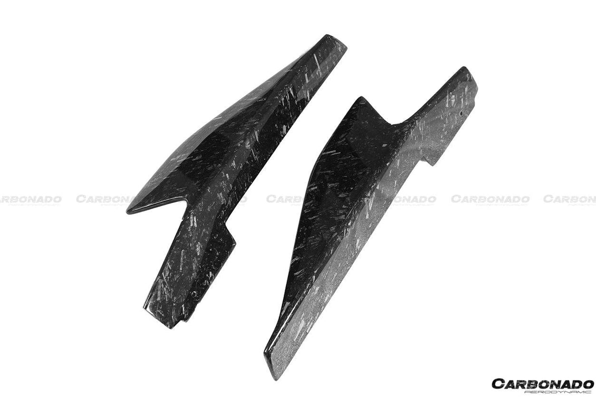 2010-2015 Ferrari 458 Carbon Fiber Side Skirts Canards Carbonado (Speciale) Fits: 458 Italia and Spider