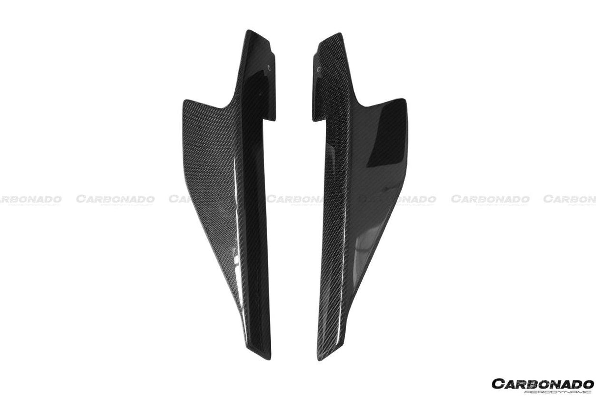 2010-2015 Ferrari 458 Carbon Fiber Side Skirts Canards Carbonado (Speciale) Fits: 458 Italia and Spider