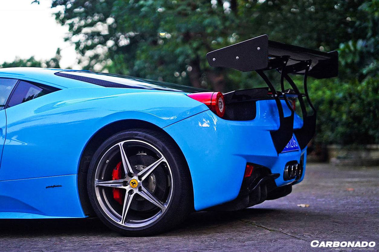 2010-2015 Ferrari Carbon Fiber Trunk Wing Spoiler Carbonado (SVR) Fits: 458 Italia and Spider