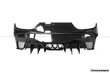 2010-2015 Ferrari Carbon Fiber Rear Bumper with Tips Carbonado (VRS) Fits: 458 Italia and Spider