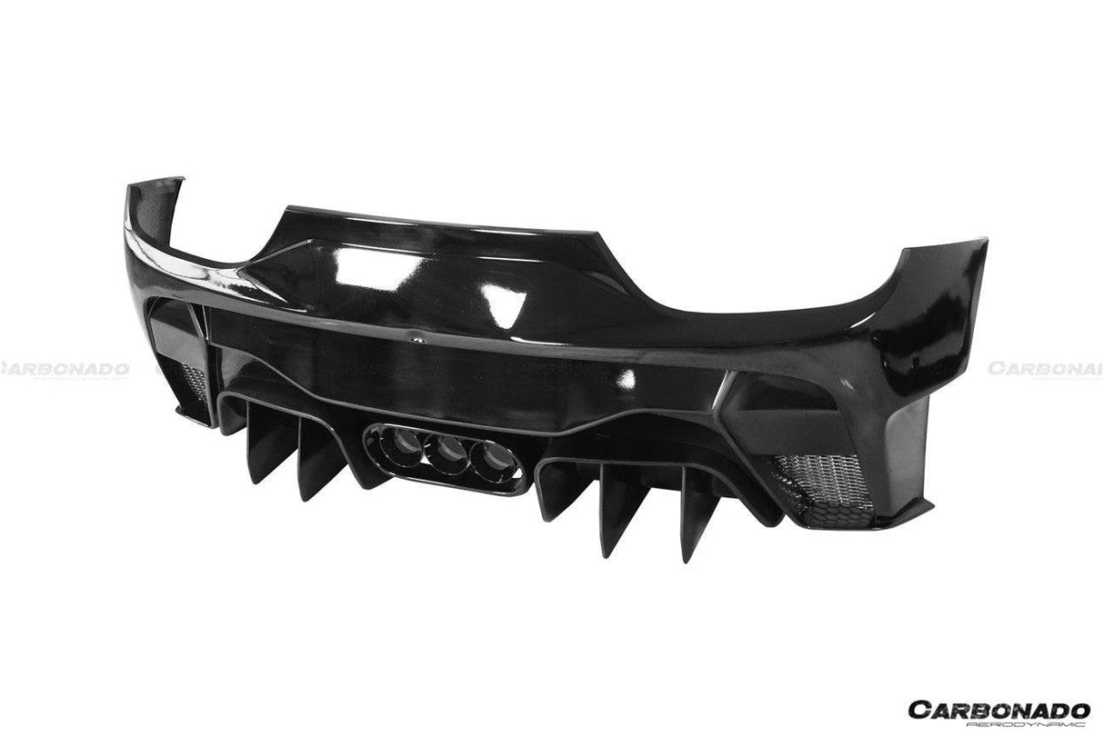 2010-2015 Ferrari Carbon Fiber Rear Bumper with Tips Carbonado (VRS) Fits: 458 Italia and Spider