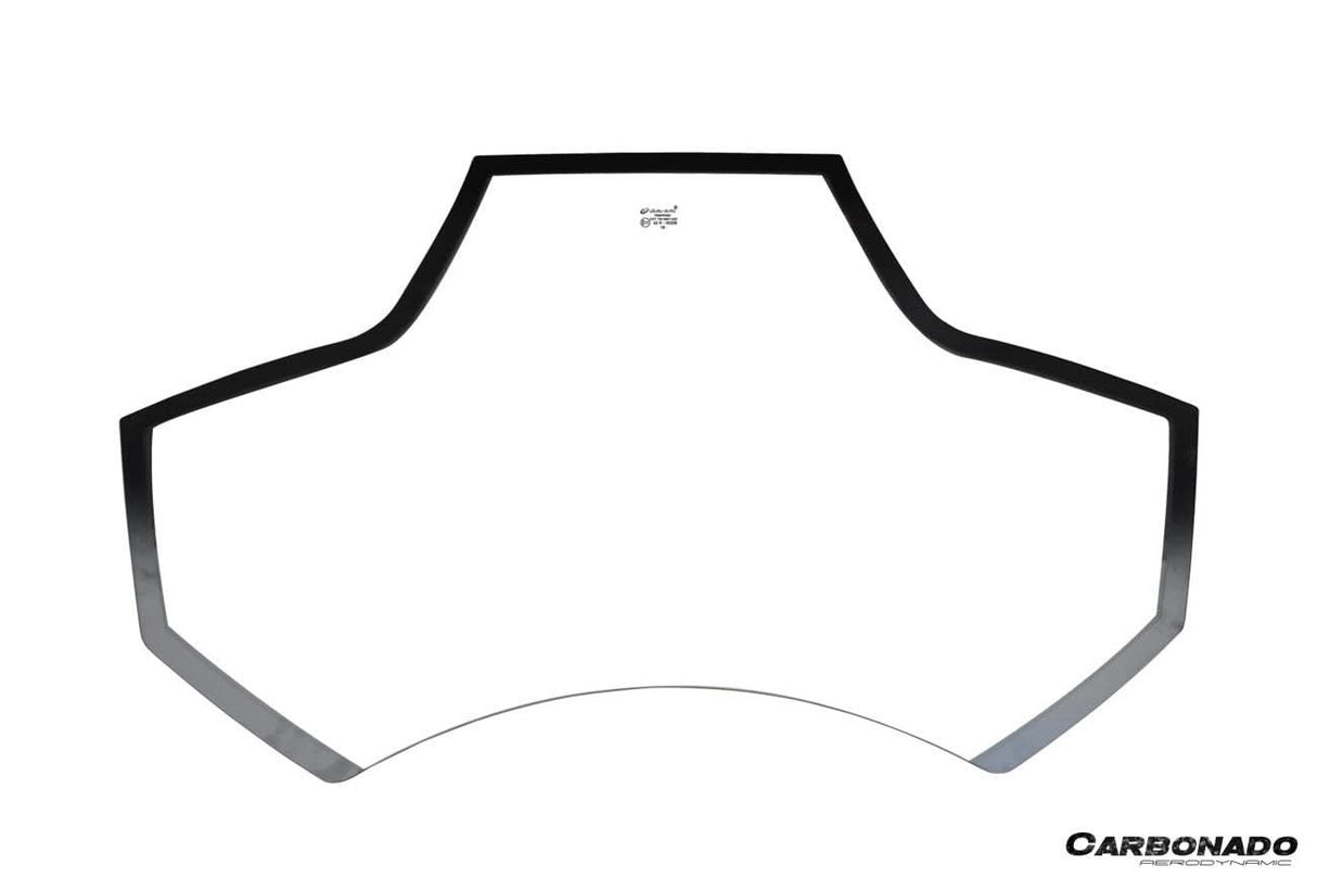 2015-2019 Ferrari Autoclave Carbon Fiber Engine Hood With Glass Carbonado (CPO) | Fits: 488 Spider, 488 Pista Spider
