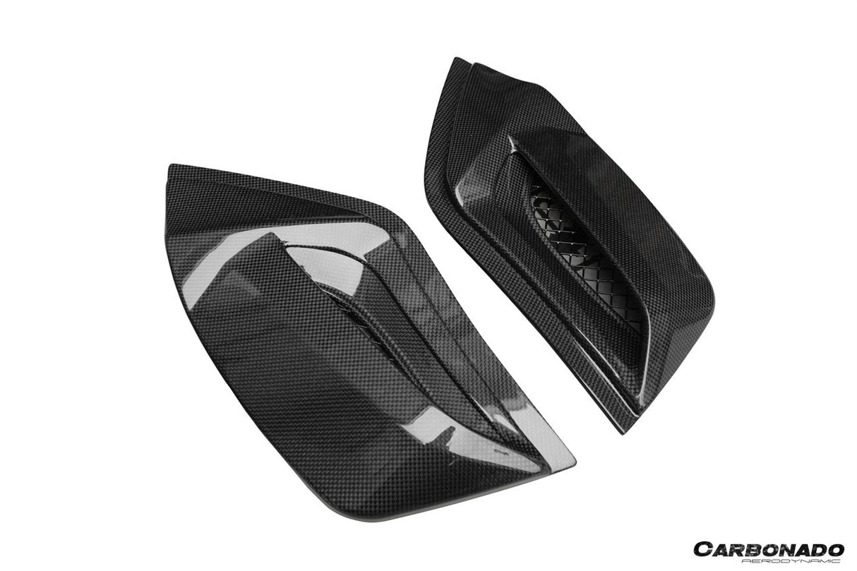2015-2019 Ferrari Autoclave Carbon Fiber Engine Hood With Glass Carbonado (CPO) | Fits: 488 Spider, 488 Pista Spider
