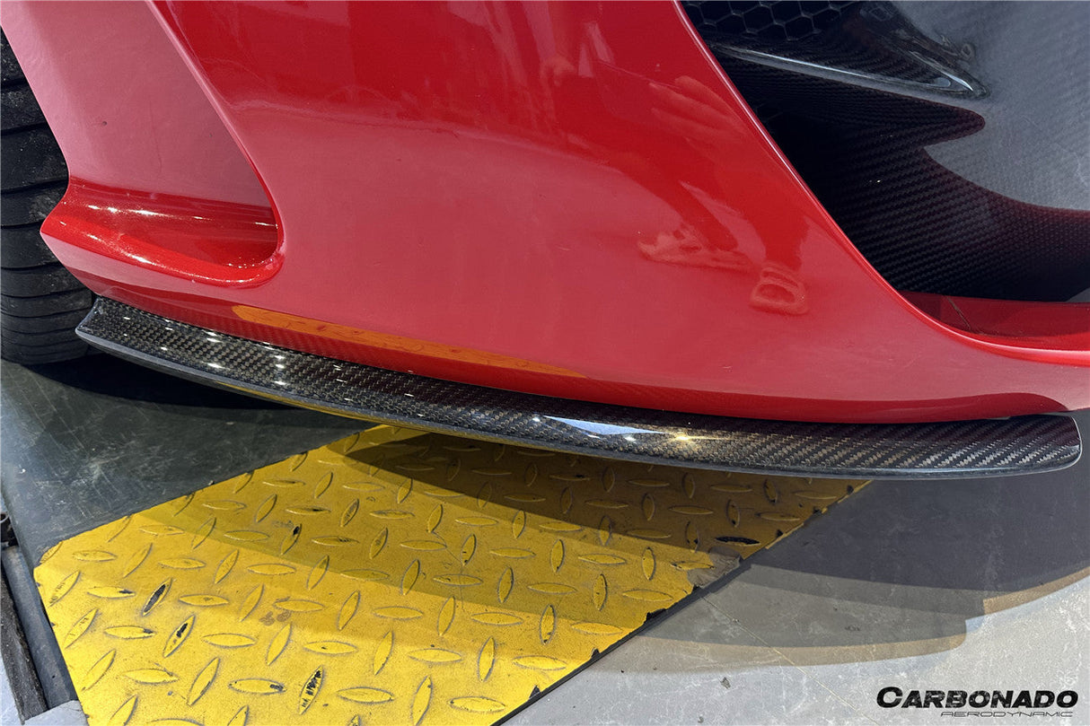 2017-2026 Ferrari 812 Superfast GTS OEM Style Dry Carbon Fiber Front Side Splitter