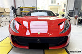 2017-2026 Ferrari 812 Superfast GTS OEM Style Dry Carbon Fiber Front Side Splitter