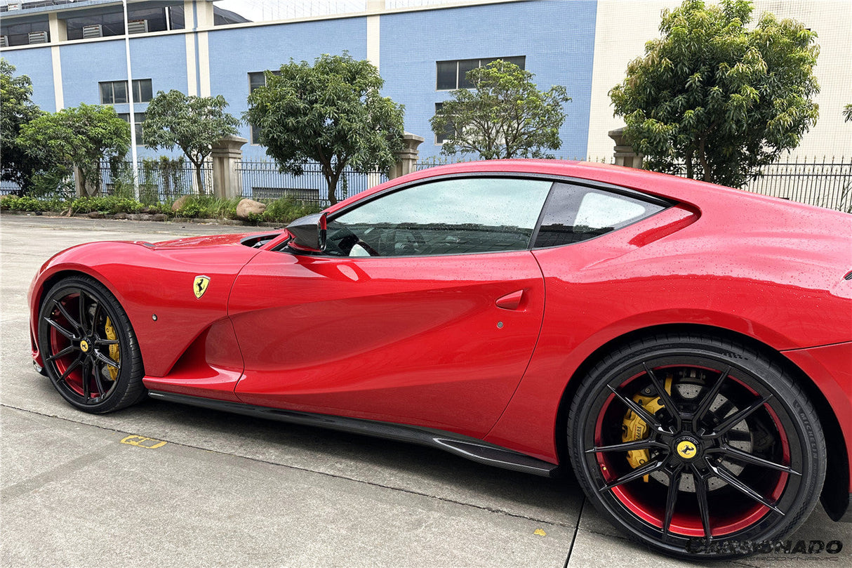 2017-2026 Ferrari 812 Superfast GTS OEM Style Dry Carbon Fiber Side Skirts